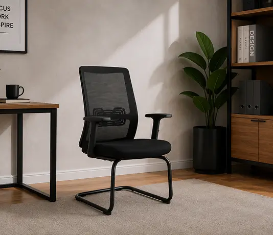 Mesh Cantilever Visitor Chair